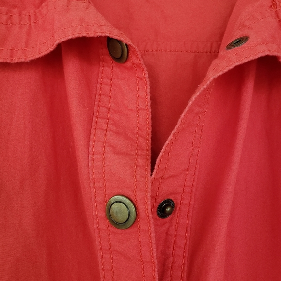 Oleg Cassini Sport Jacket Cropped Blazer PXL RED CINCHED LONG SLEEVES HEM - Picture 5 of 6